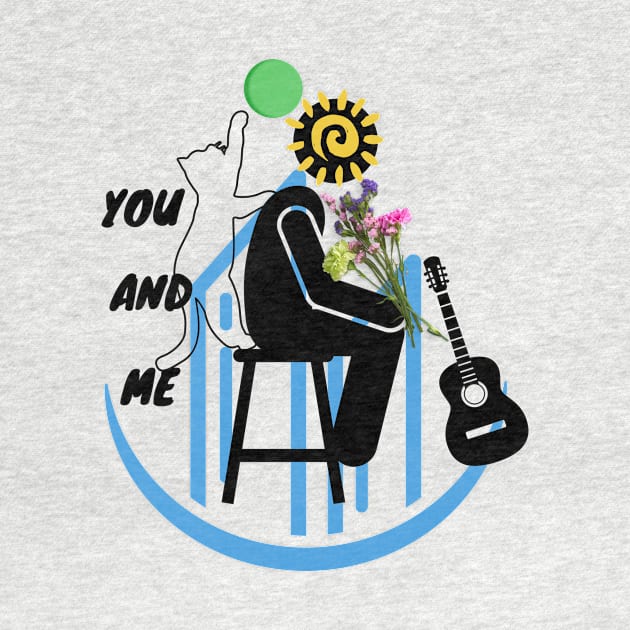 you and me by Flower Tee